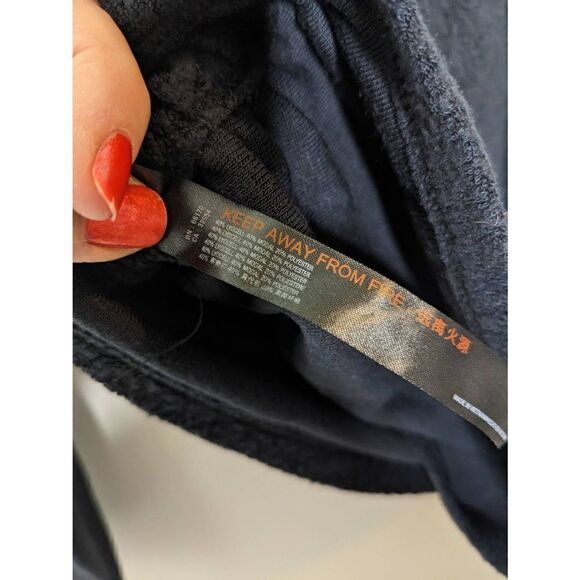 Anthropologie Black Fuzzy Comfy Low Back Sweater Medium - Picture 7 of 11